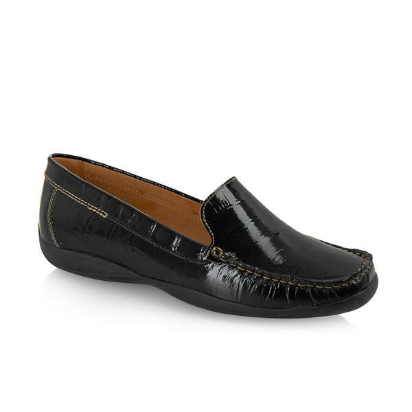 Moema Damenschuh "Marcia" Croco Schwarz 900901