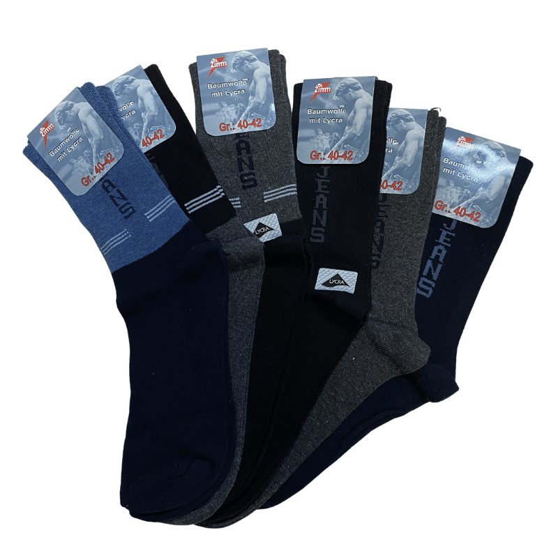 Zimm Basic Herren Socken "Jeans" 3er Pack