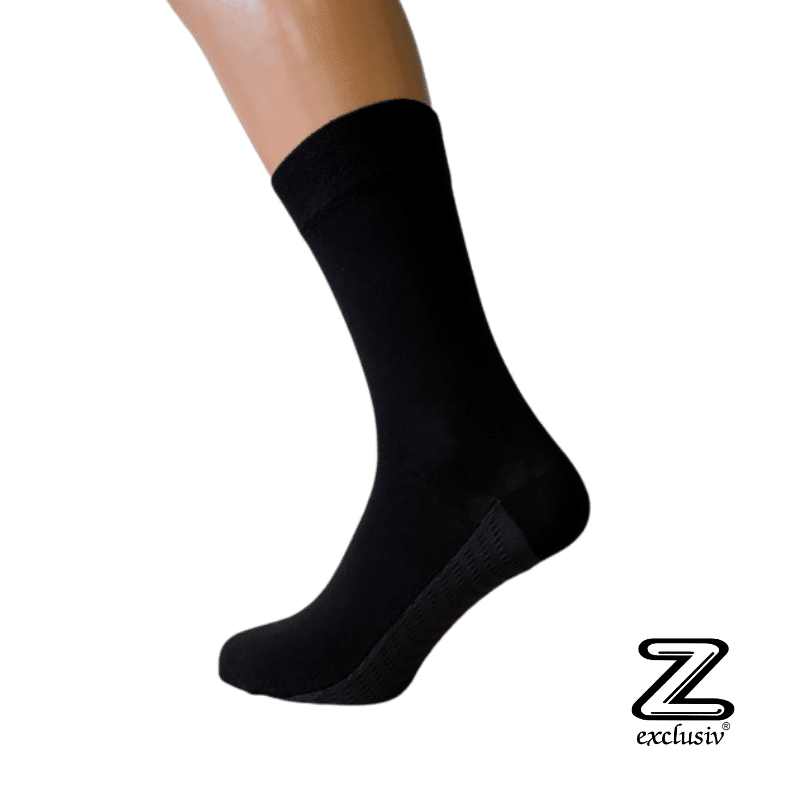 Wellness Massage Socken Baumwolle Schwarz 4er Pack