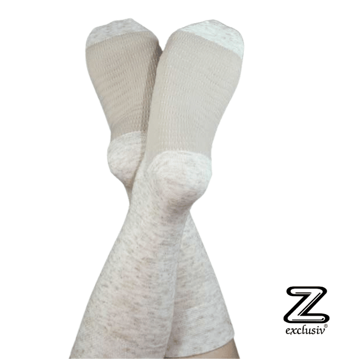 Wellness Massage Socken Leinen 4er Pack