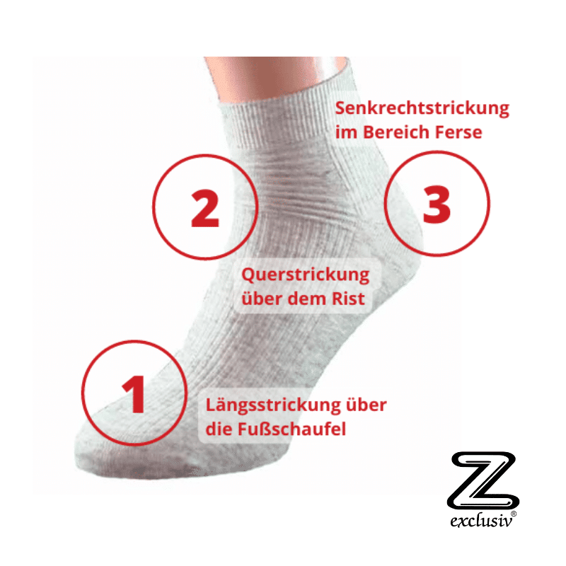 Biker Leinen Socken Sportsocken 4er Pack