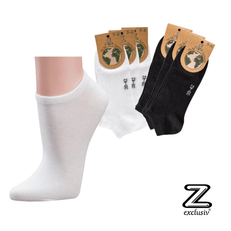 GOTS Bio Baumwolle Sneakers Socken 4er Pack