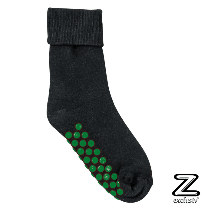 ABS Anti-Rutsch Stopper Socken Schwarz 2er Pack