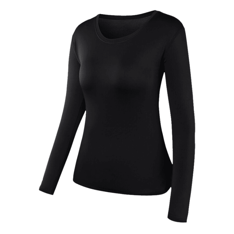 Damen Merino Funktionsshirt, Schwarz