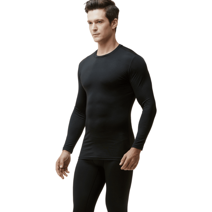 Herren Merino Funktionswäsche SET, Schwarz