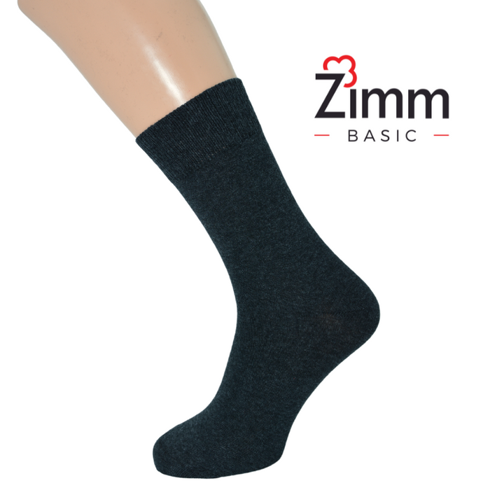 Zimm Basic Uni Socken Lycra glatt 3er