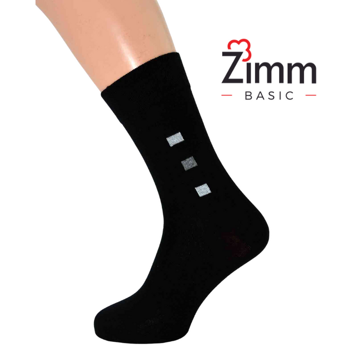 Zimm Basic Herren Socken mit Muster 3er