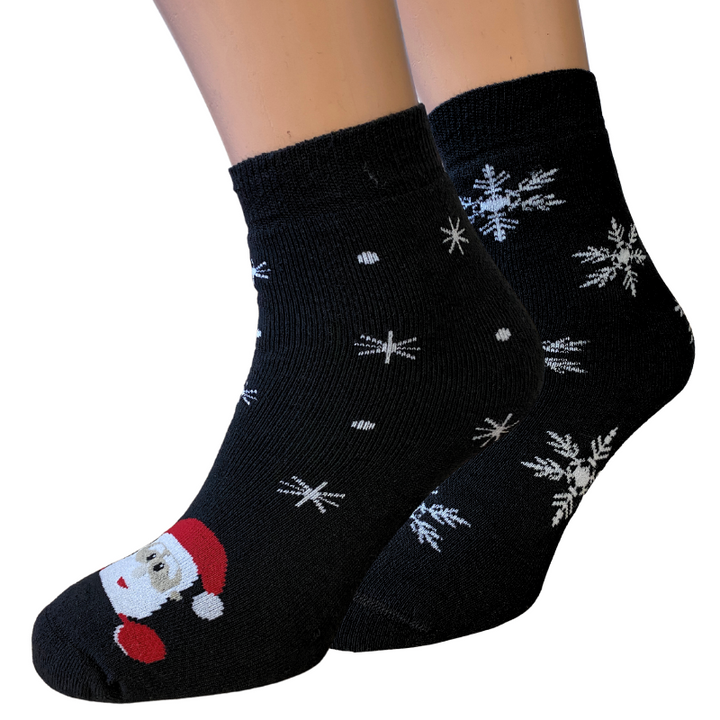 Zimm Basic Wintersocken Frottee Santa 2er Pack