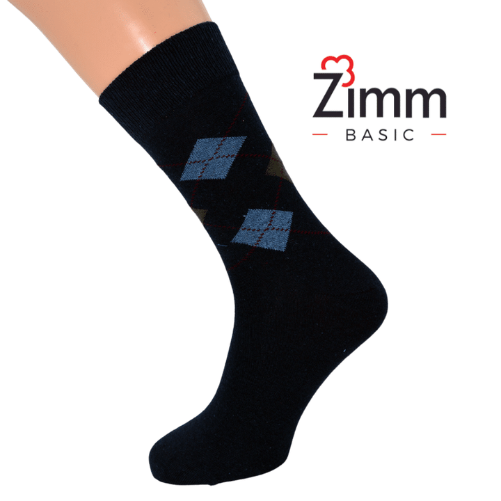 Zimm Basic Herren Socken Karo 3er Pack