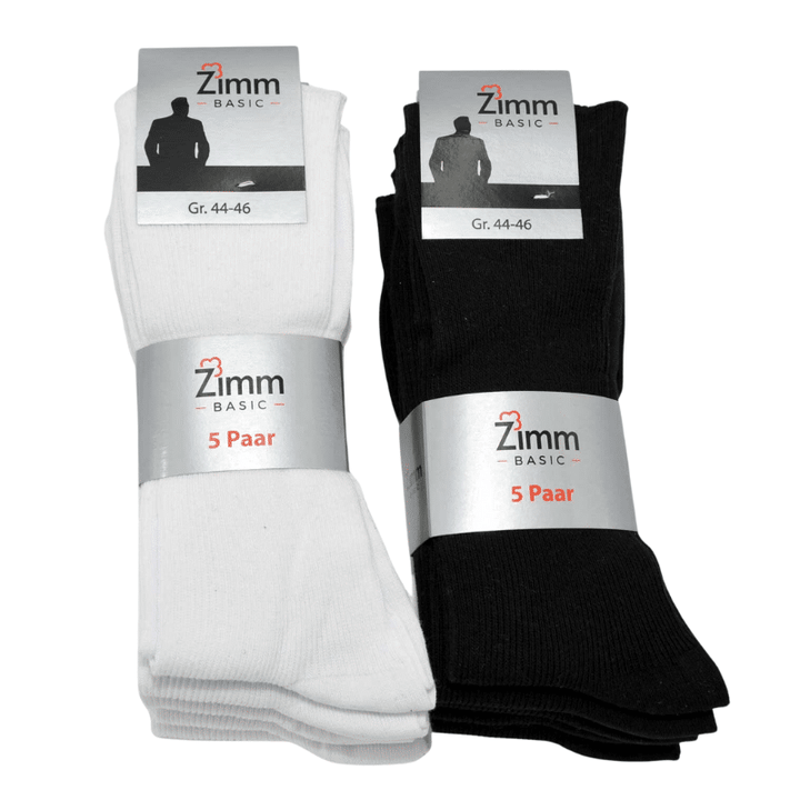 Zimm Basic Herren Socken 1:1 Ripp 5er Pack