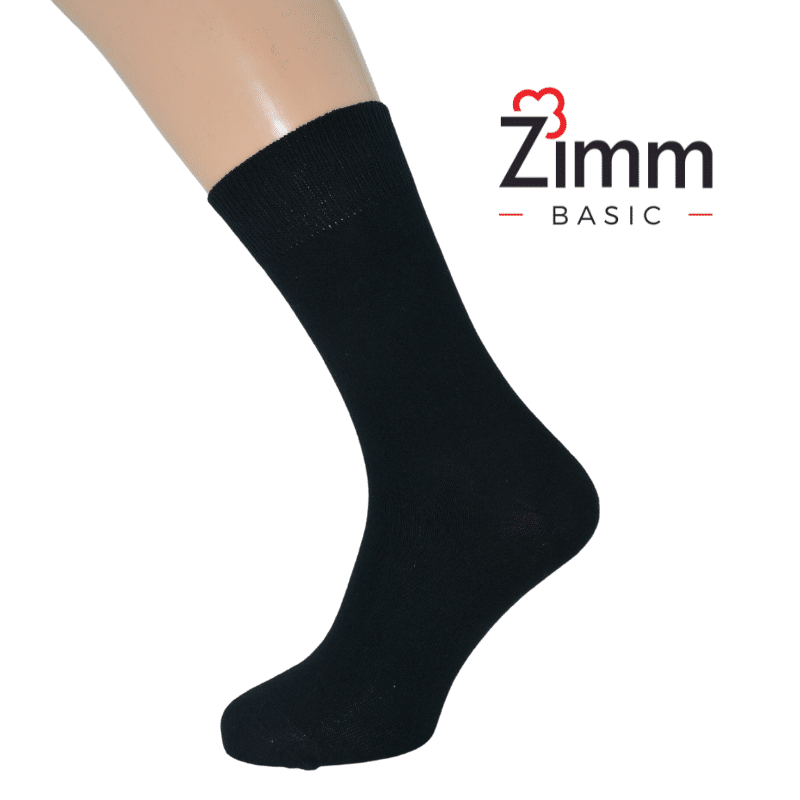 Zimm Basic Uni Socken Lycra glatt 3er