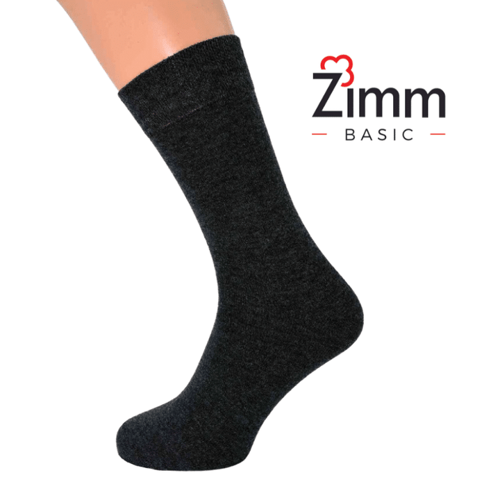 Zimm Basic Herren Socken ohne Gummi 3er Pack