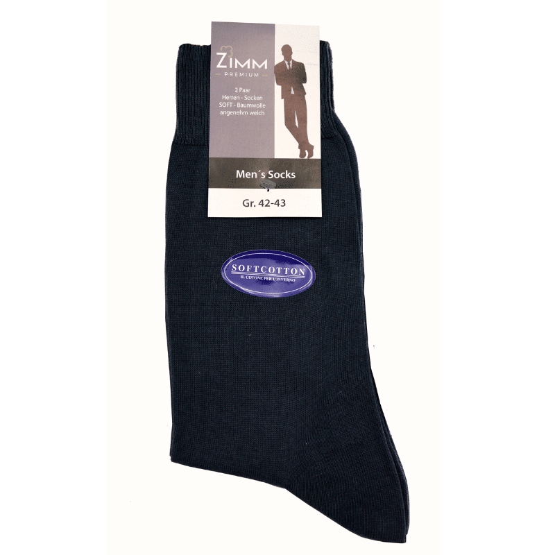 Zimm Basic Herren Socken Cotton Soft 2er Pack