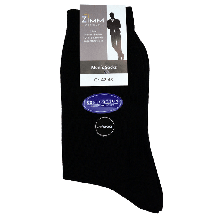 Zimm Basic Herren Socken Cotton Soft 2er Pack