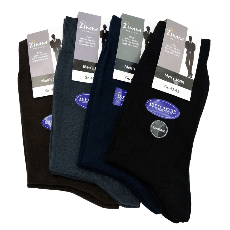 Zimm Basic Herren Socken Cotton Soft 2er Pack