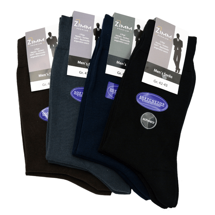 Zimm Basic Herren Socken Cotton Soft 2er Pack
