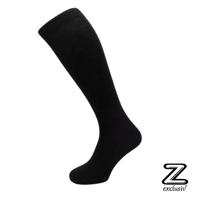Stutzen glatt Schwarz 2er Pack
