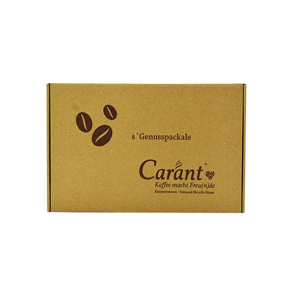 s´Genusspackale Geschenkbox Carant Kaffee, Ganze Bohne 4x 250 g